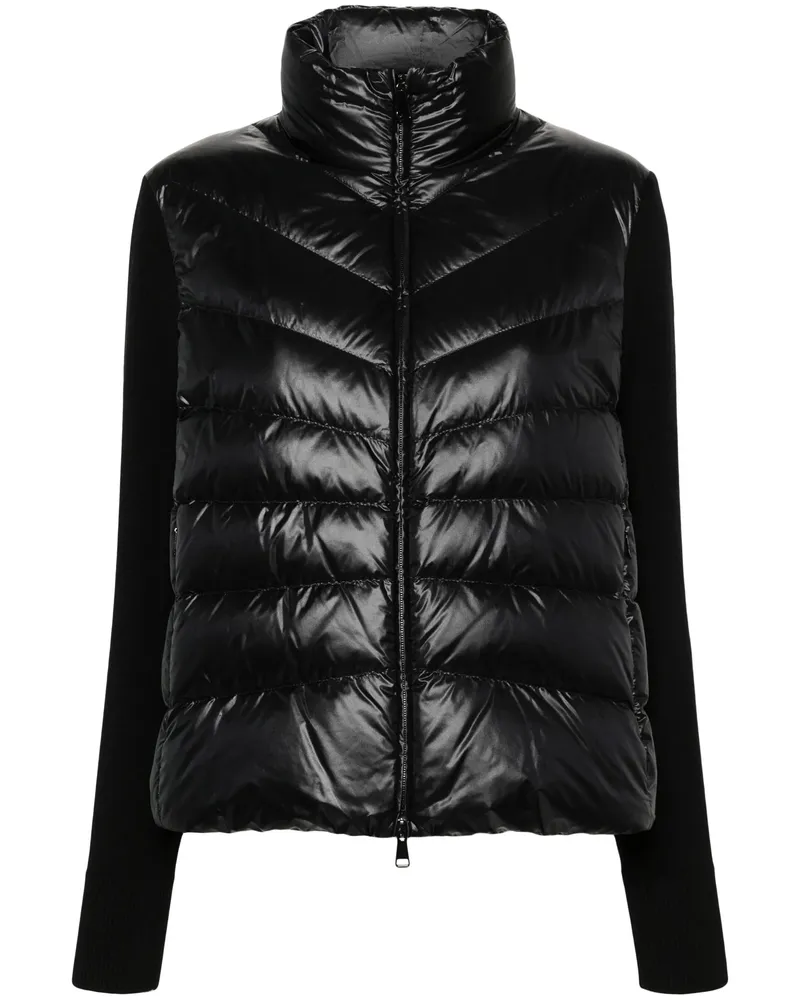 Moncler Logo-patch Quilted Jacket Black