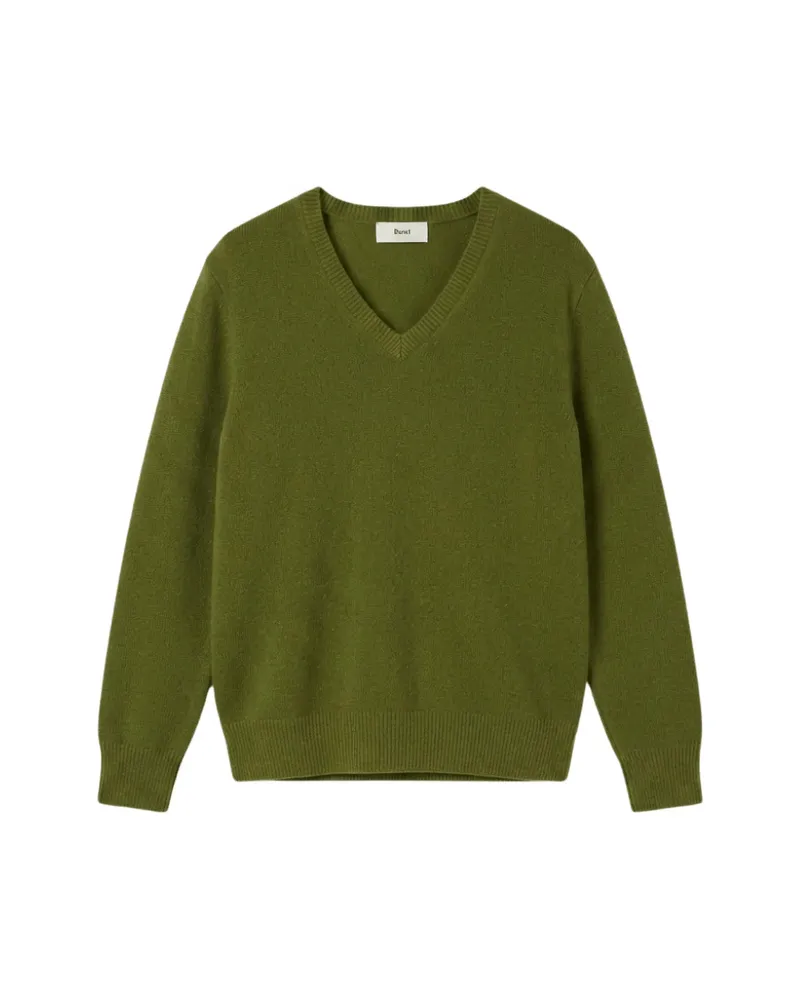 Dunst V-neck Sweater Green