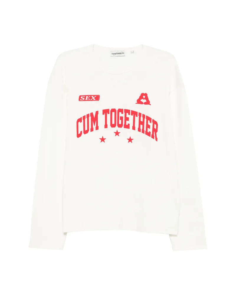 Carne Bollente Together Again Long-sleeve T-shirt White