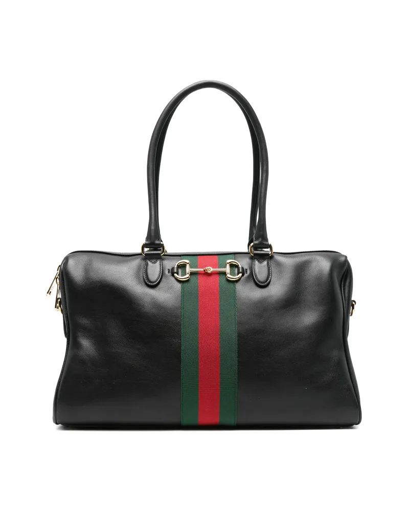 Gucci Borsetto Horsebit Shoulder Bag Black