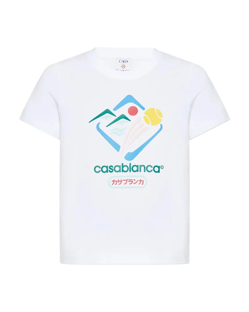 Casablanca Paris Montagne Graphic-print T-shirt White