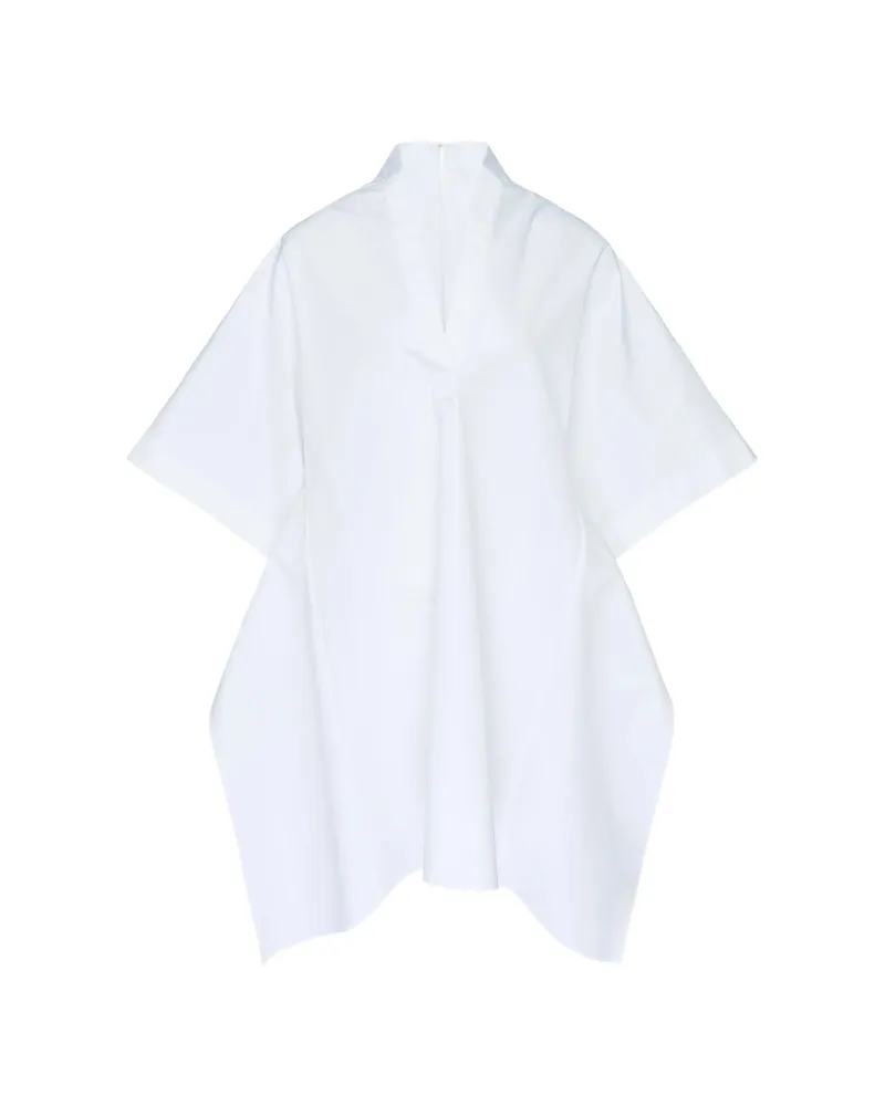 Jacquemus V-neck Flared Dress White