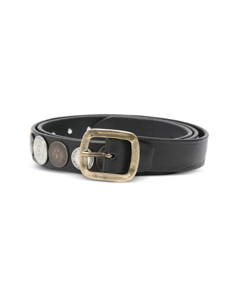 ERALDO Coin-embellished Buckle Belt Brown