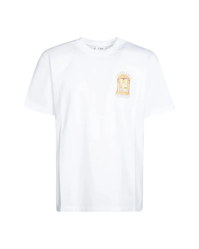 Casablanca Paris HERMONS MIRAGE ARCH PRINTED CLASSIC T-SHIRT White