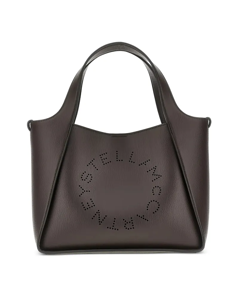 Stella McCartney Logo Crossbody Tote Bag Brown