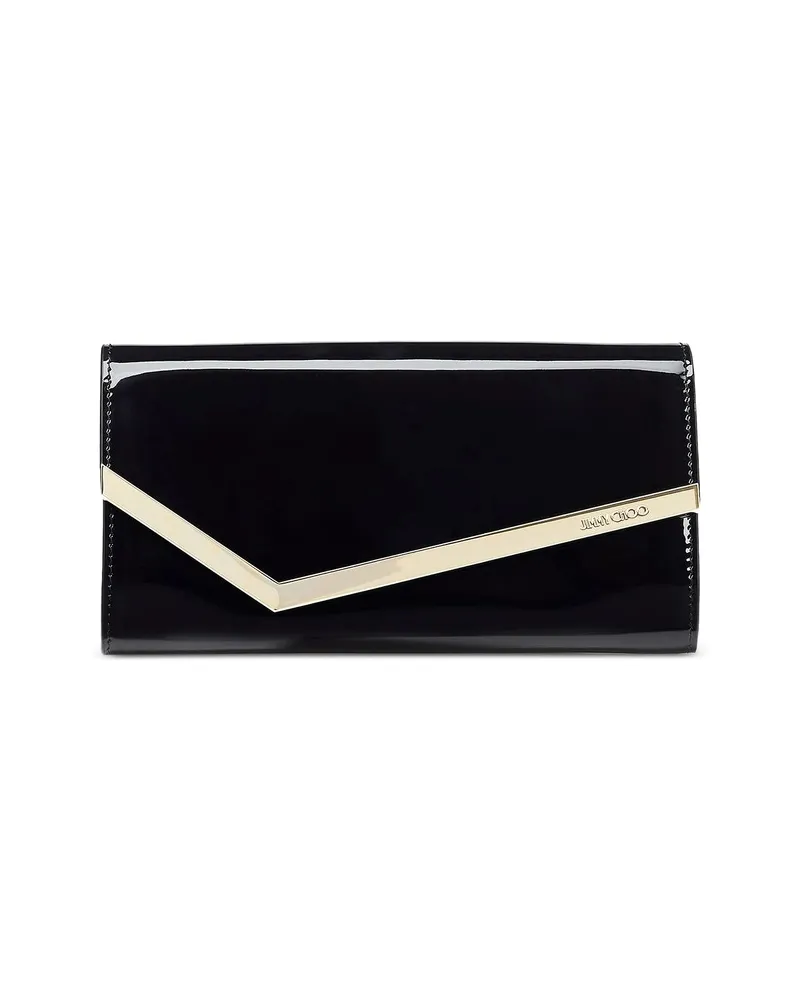 Jimmy Choo Emmie Chain-strap Clutch Bag Black