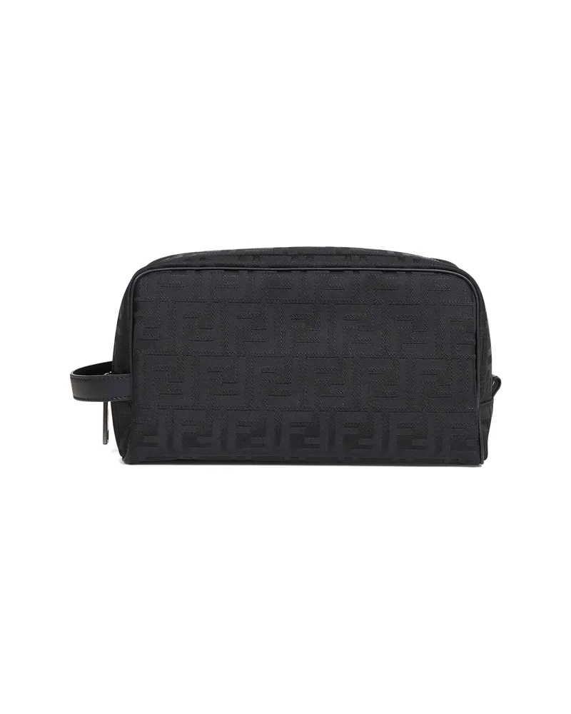 Fendi Padded Handle Wash Bag Black