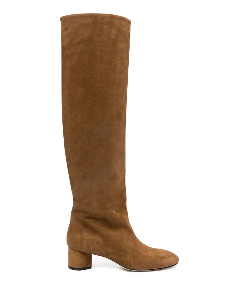 aeyde Suede Knee-high Boots Brown