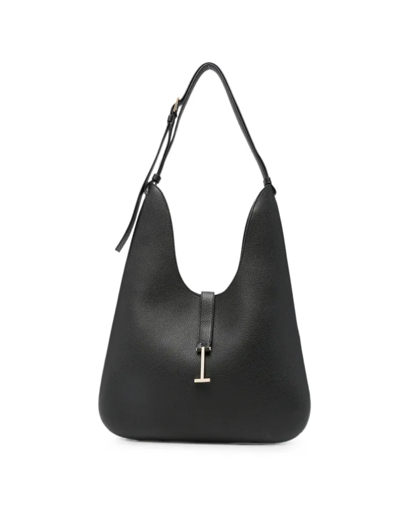 Tom Ford LEATHER MEDIUM HOBO Black