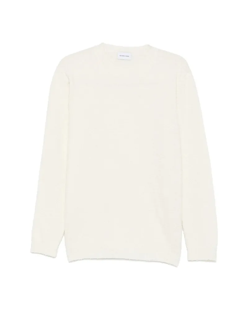 Scaglione Bouclé-knit Sweater Neutrals