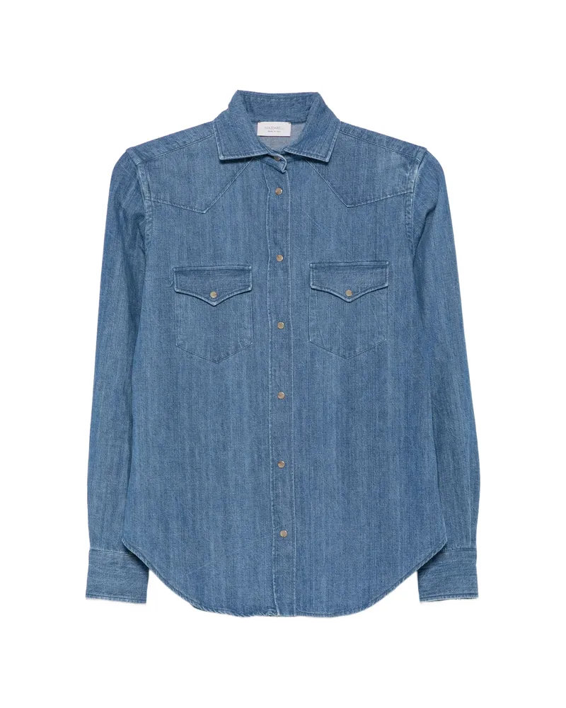 MAZZARELLI Western-style Denim Shirt Blue