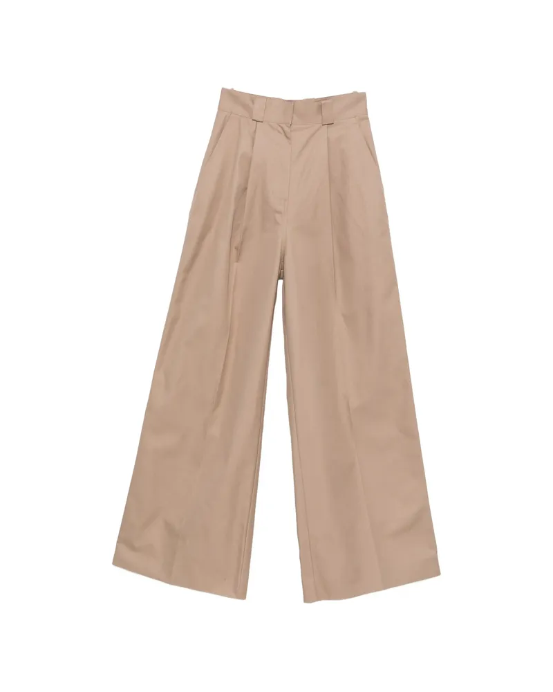 Balenciaga Pleated Trousers Neutrals