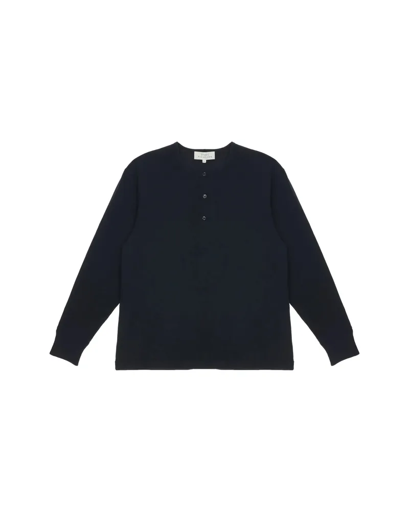 Studio Nicholson Henley Long-sleeve T-shirt Black