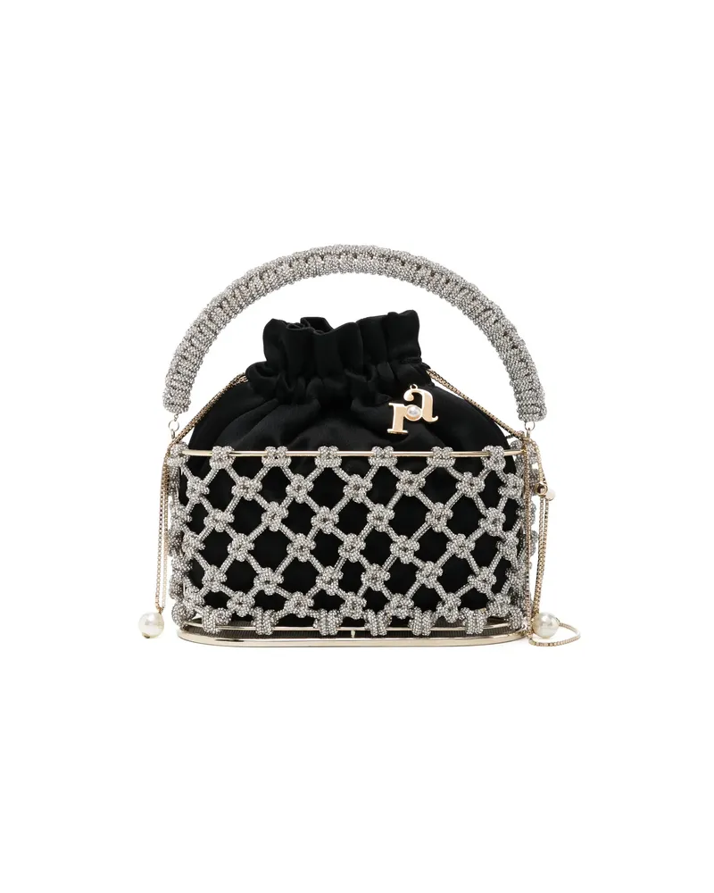 Rosantica Holli Nodi Crystal-embellished Bucket Bag Silver