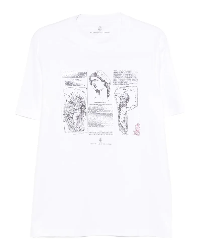 Brunello Cucinelli Graphic-print T-shirt White