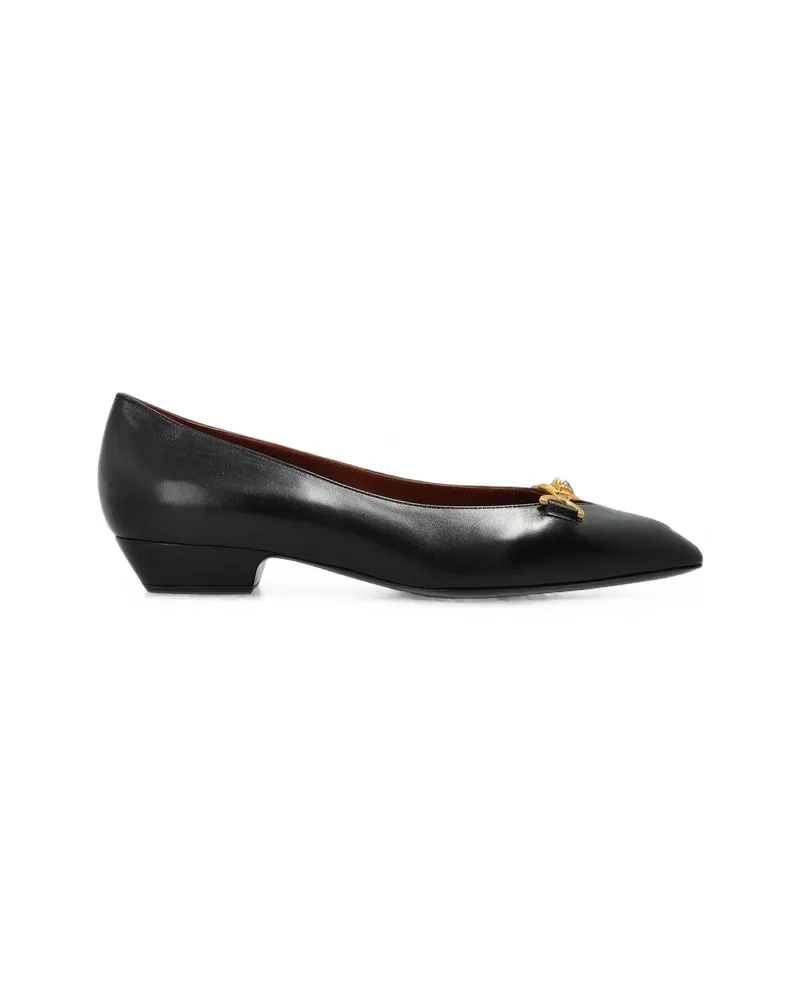 Versace Pointed-toe Ballet Flats Black
