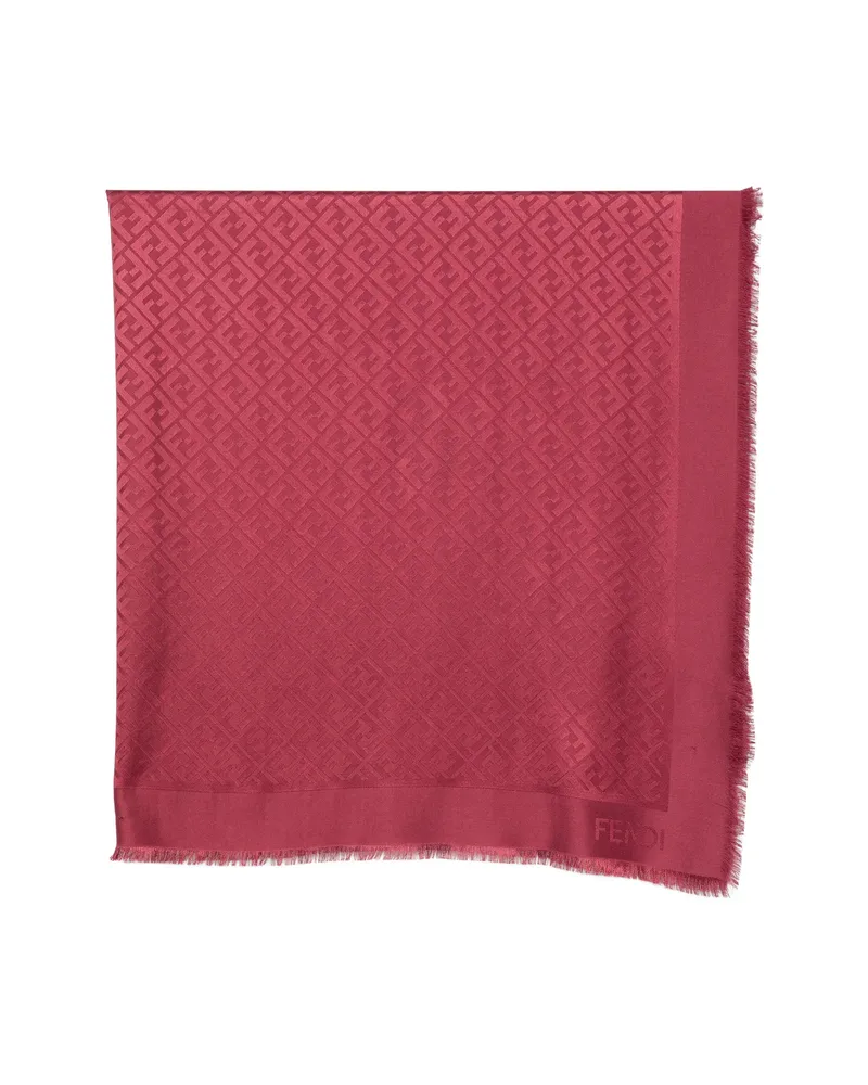 Fendi FF Motif Scarf Red