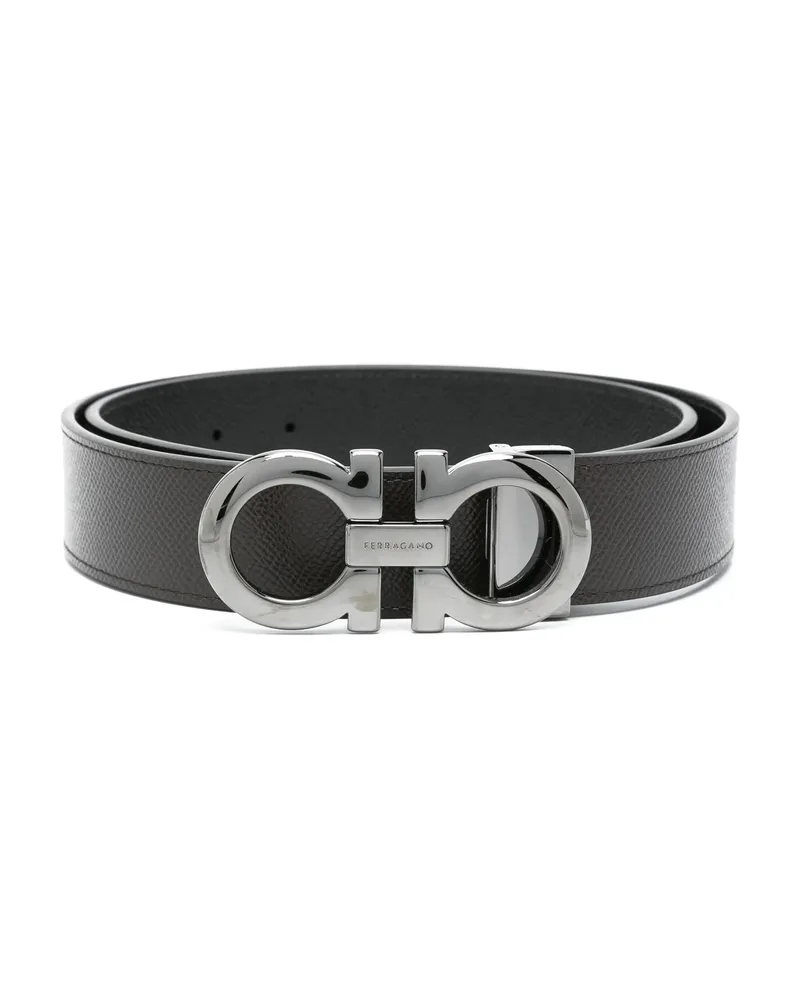 Ferragamo Logo-buckle Belt Black