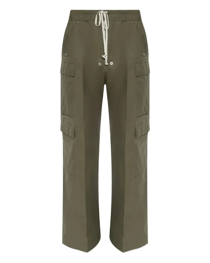Rick Owens Drawstring Cargo Trousers Green