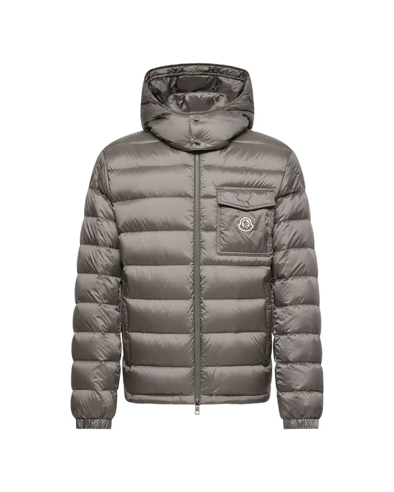 Moncler Verith Hooded Short Down Jacket Grey