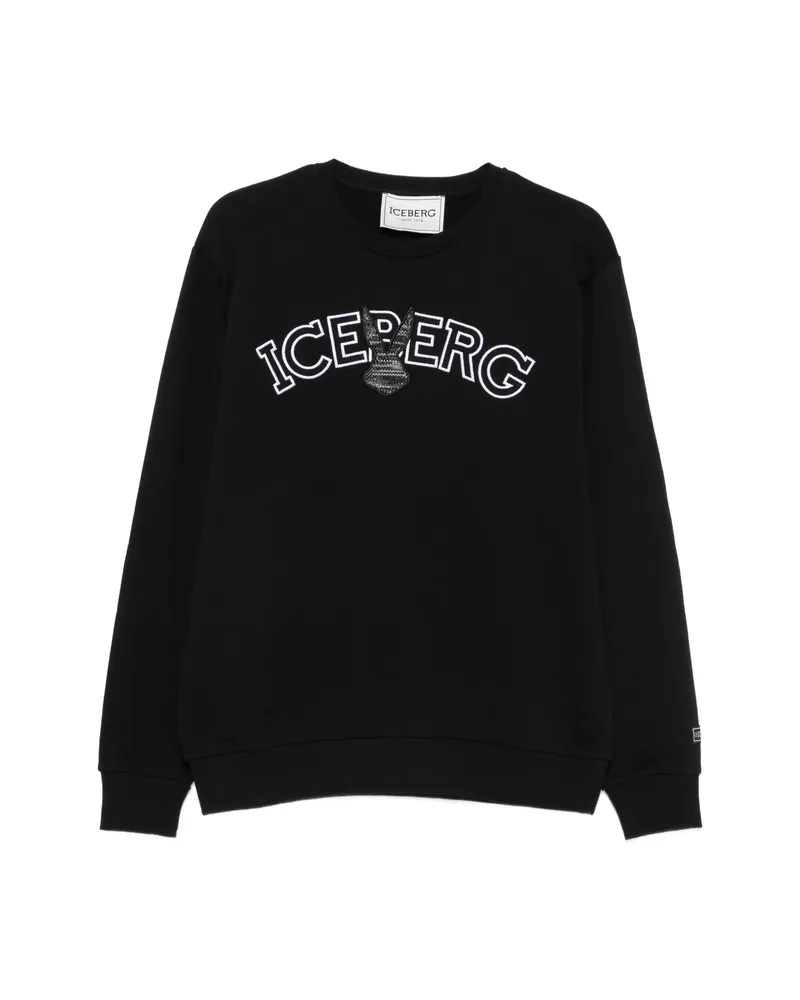 Iceberg Logo-embroidered Sweatshirt Black