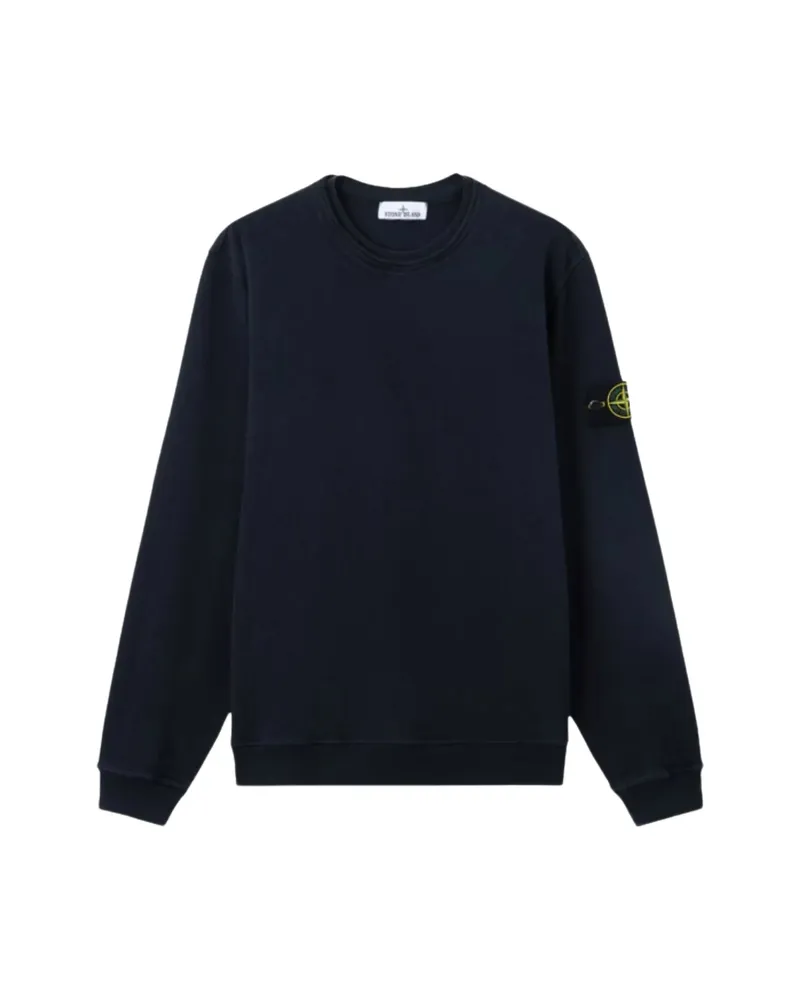 Stone Island Patch Crew-neck Sweatshirt Black