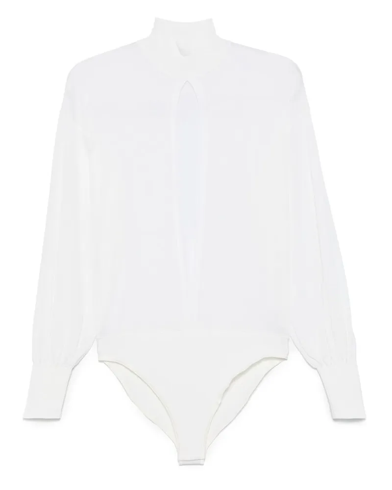 Alaïa Fine-knit Bodysuit White