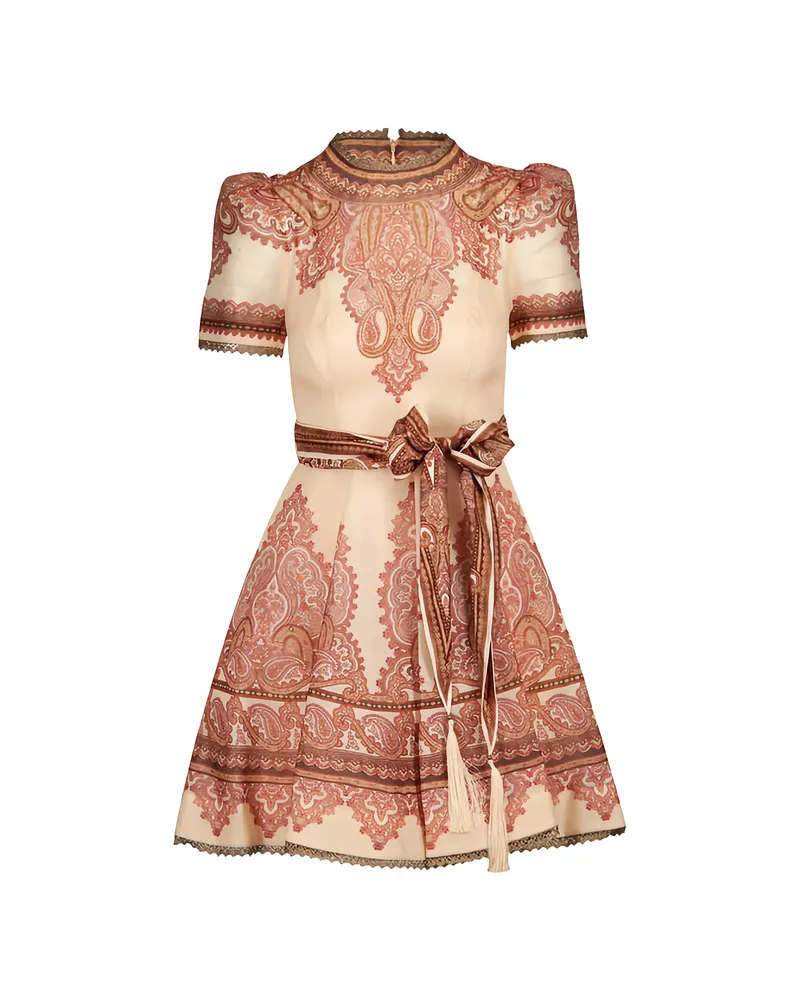 Zimmermann Collectn FLday Dress Neutrals