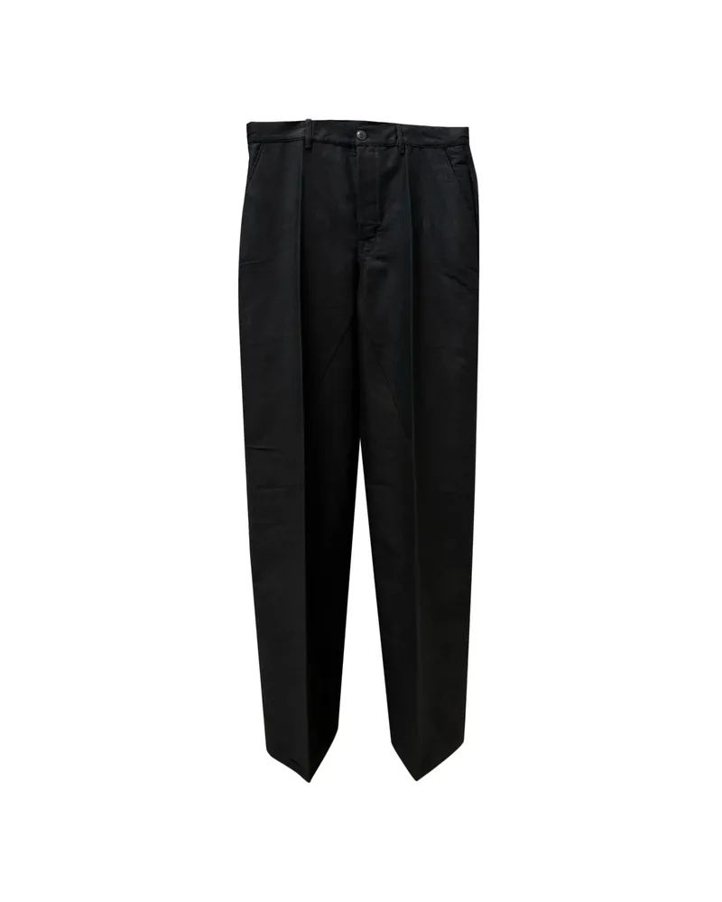 Rick Owens Pressed-crease Trousers Black
