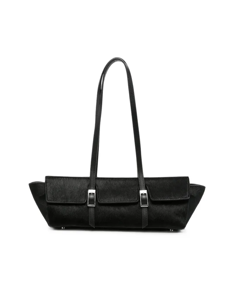 Elleme Le Bateau Calf Leather Shoulder Bag Black
