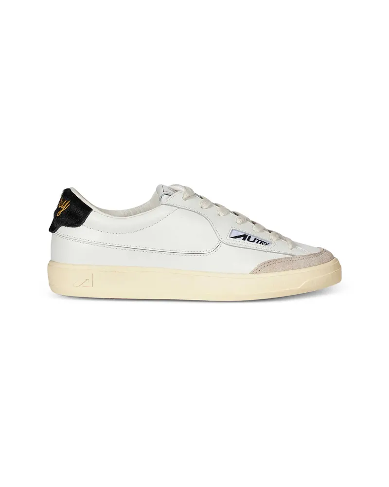 AUTRY Windscape Pony-hair Heel-counter Sneakers White
