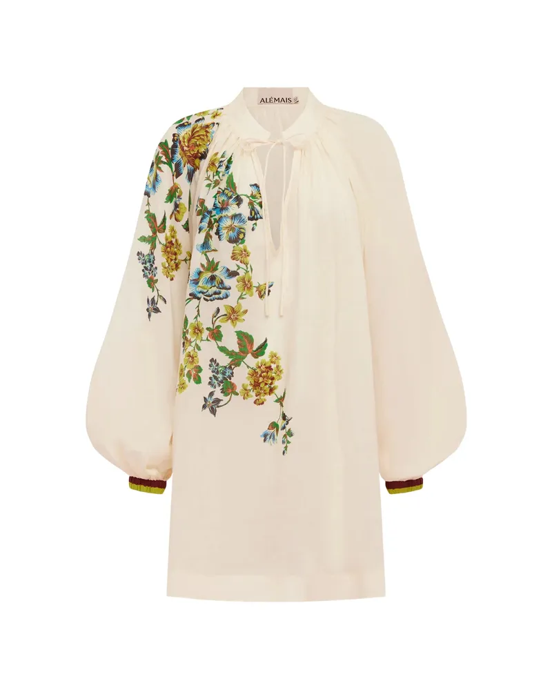 ALEMAIS Phyllis Mini Dress Neutrals