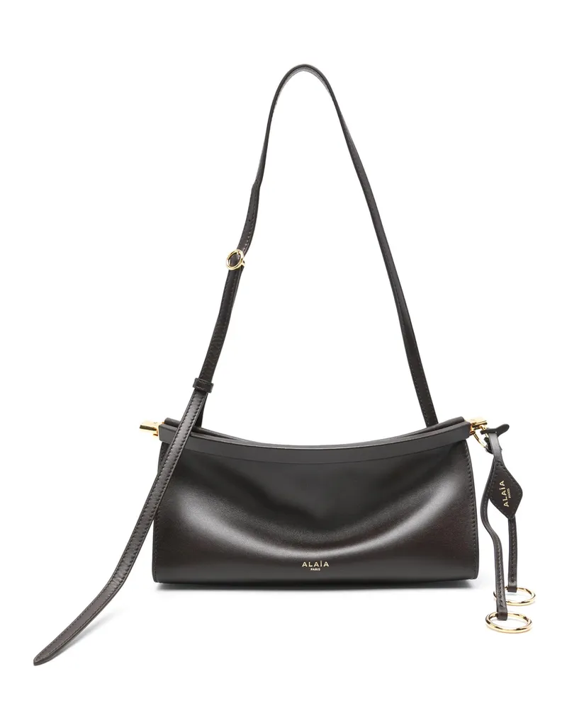 Alaïa Small Le Click East West Shoulder Bag Brown