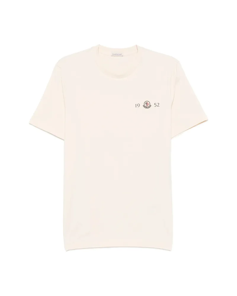 Moncler Logo-patch T-shirt Neutrals