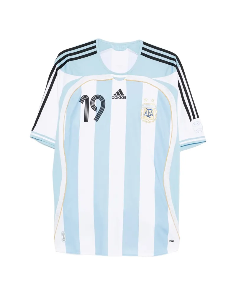 adidas Striped-pattern T-shirt White