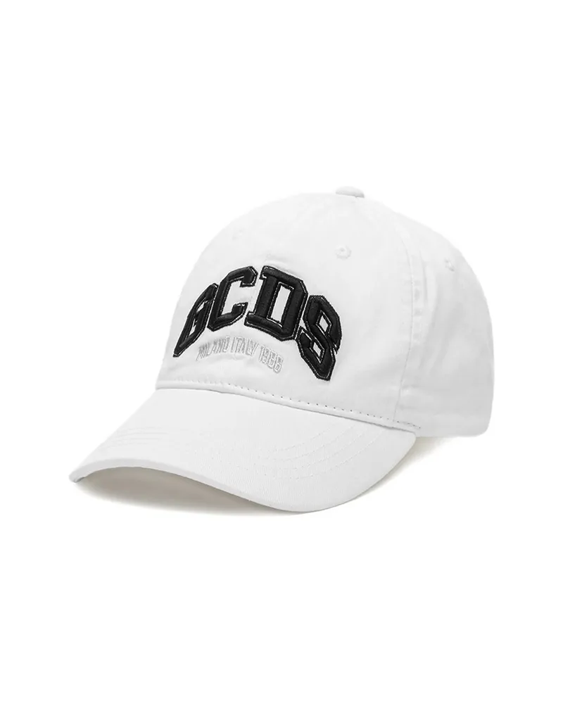 GCDS Logo-detail Baseball Cap White