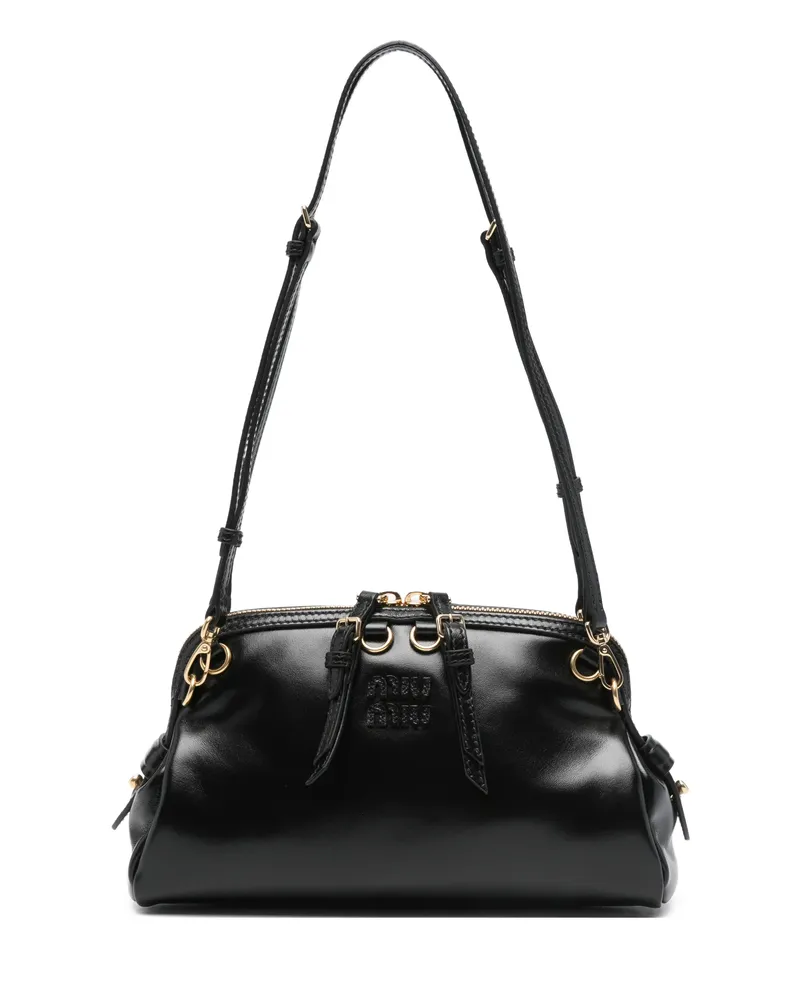 Miu Miu Leather Clutch Bag Black