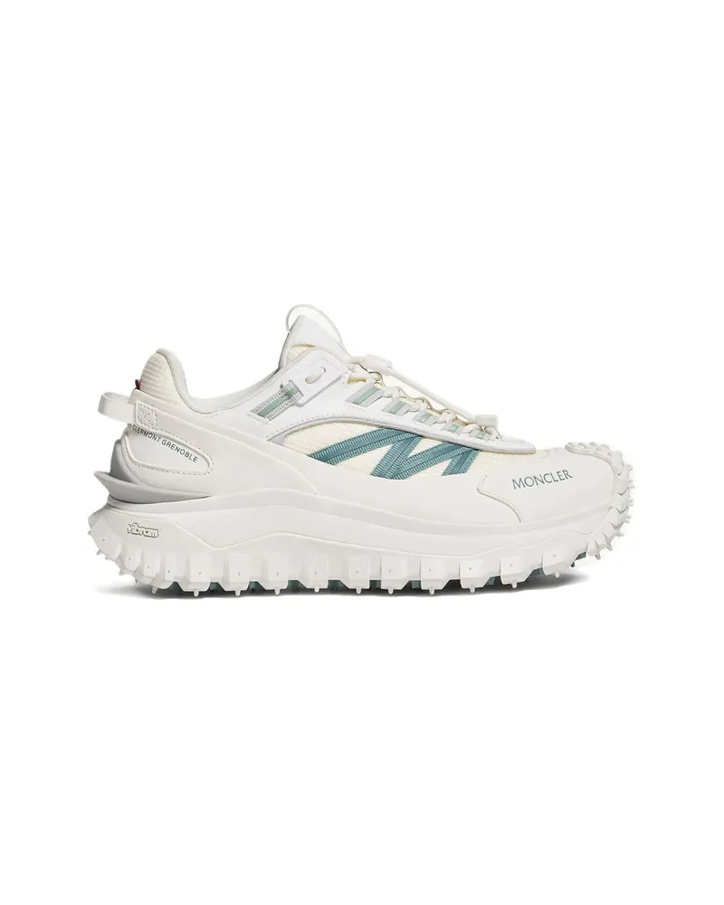 Moncler Lace Rubber Sole Sneakers Neutrals