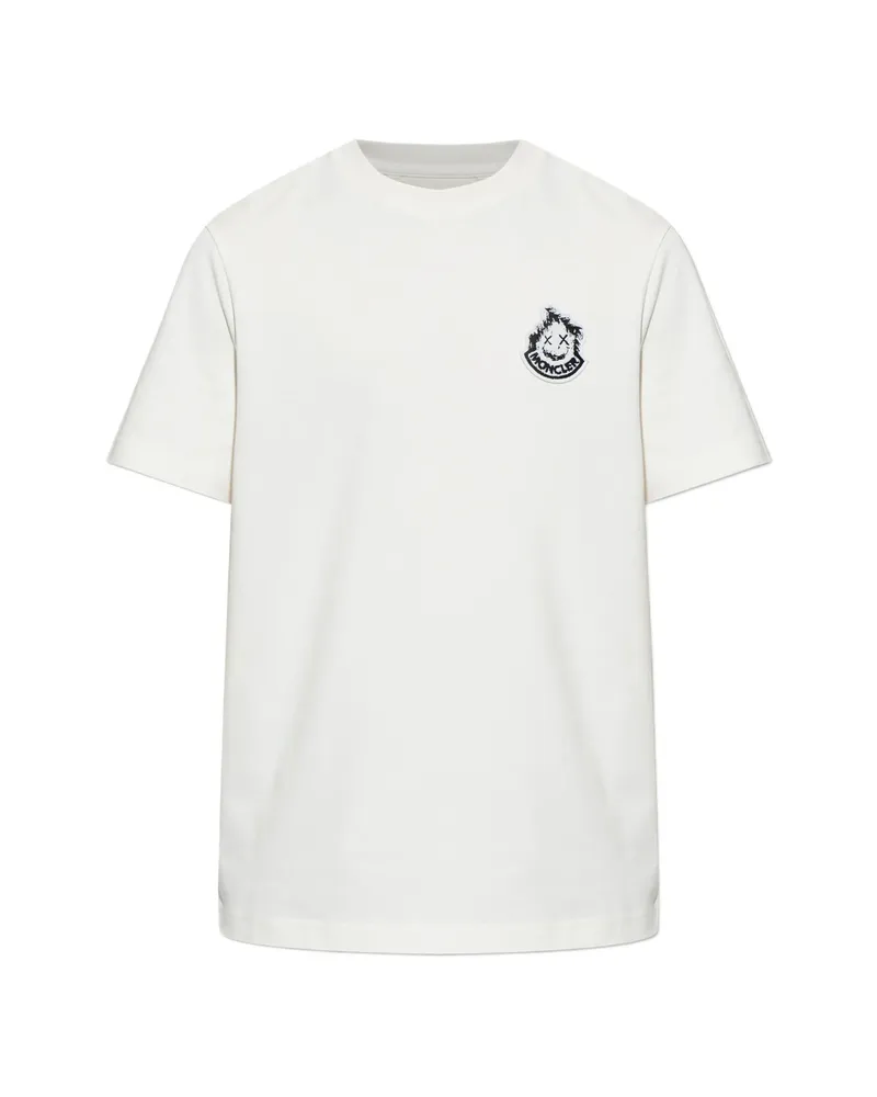 Moncler Logo-patch T-shirt Neutrals