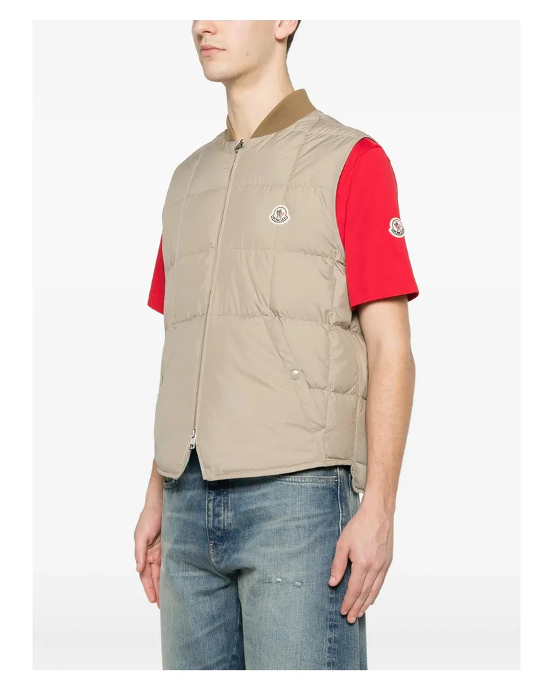 Moncler Quilted Gilet Neutrals