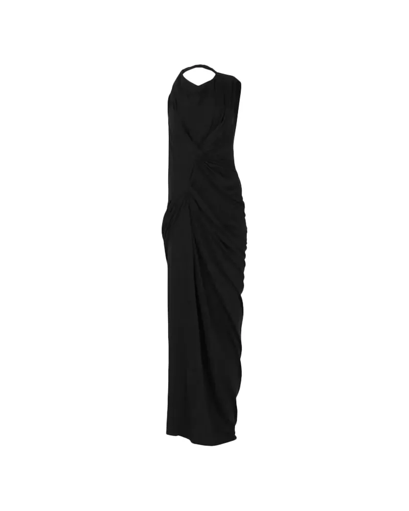 Entire Studios Oaklyn Draped Halterneck Dress Black