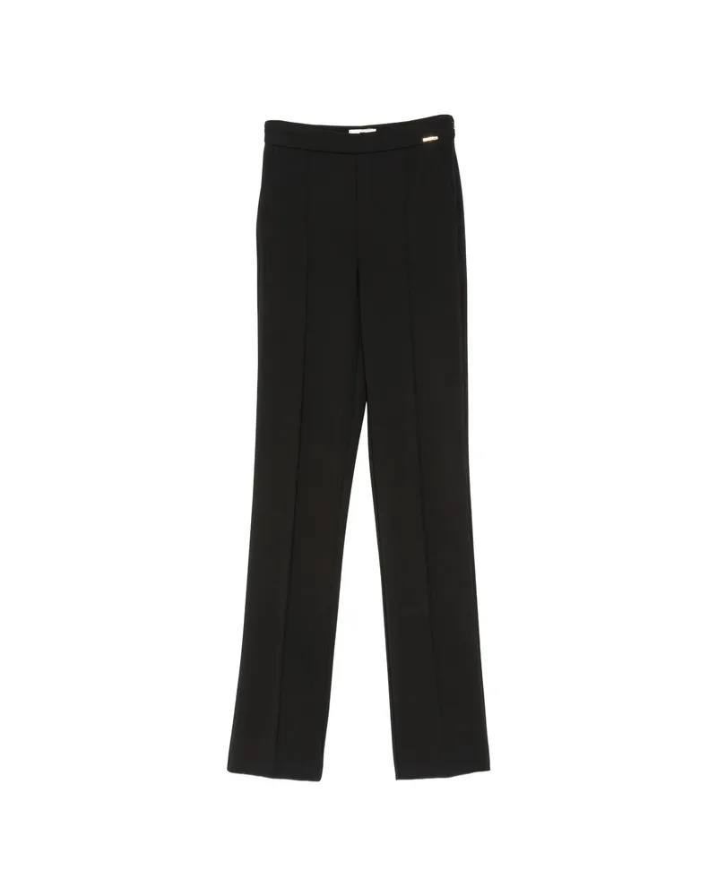 Elisabetta Franchi Pressed-crease Tailored Trousers Black
