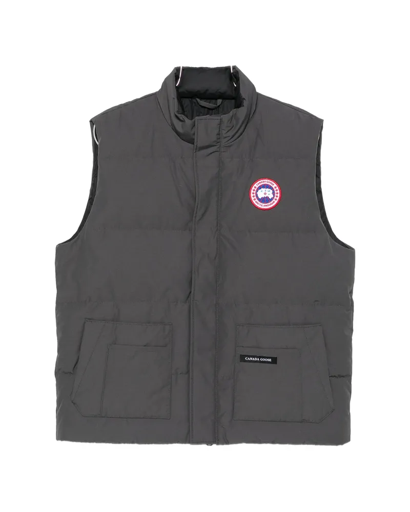 Canada Goose Quilted Logo-patch Gilet Grey