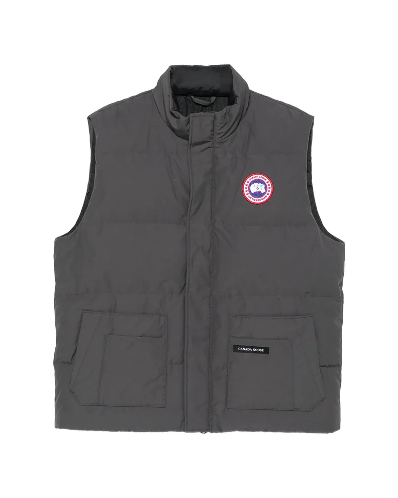 Canada Goose Quilted Logo-patch Gilet Grey