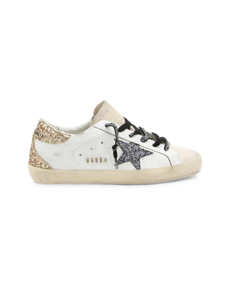 Golden Goose Super-Star Glitter-detail Sneakers White