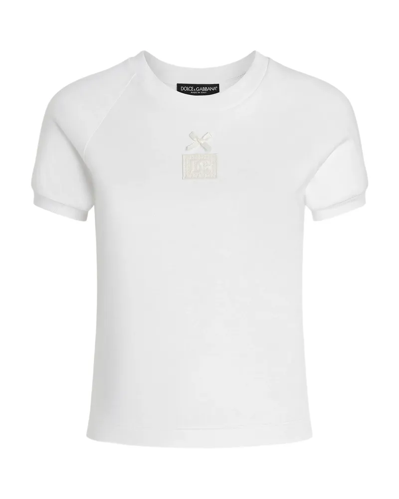 Dolce & Gabbana Logo-embroidered T-shirt White