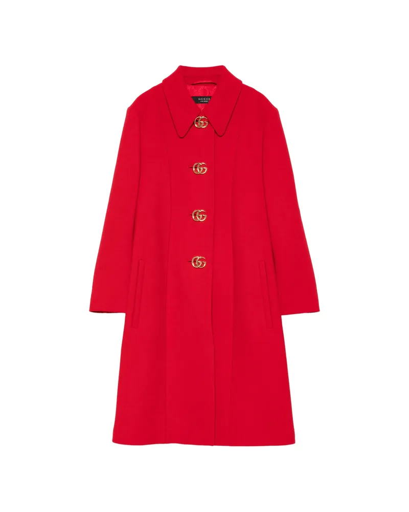 Gucci Wool Coat Red