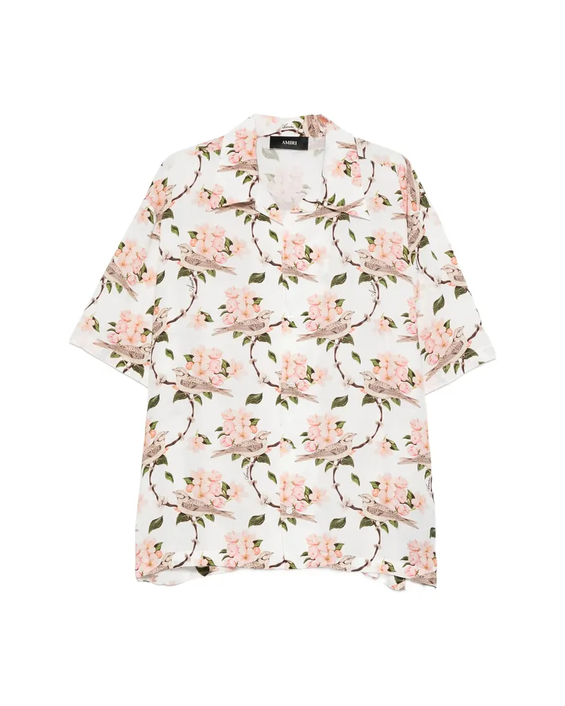 Amiri Bird Floral Shirt White