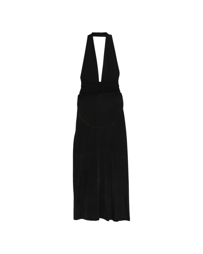 Aya Muse Zirra V-neck Midi Dress Black