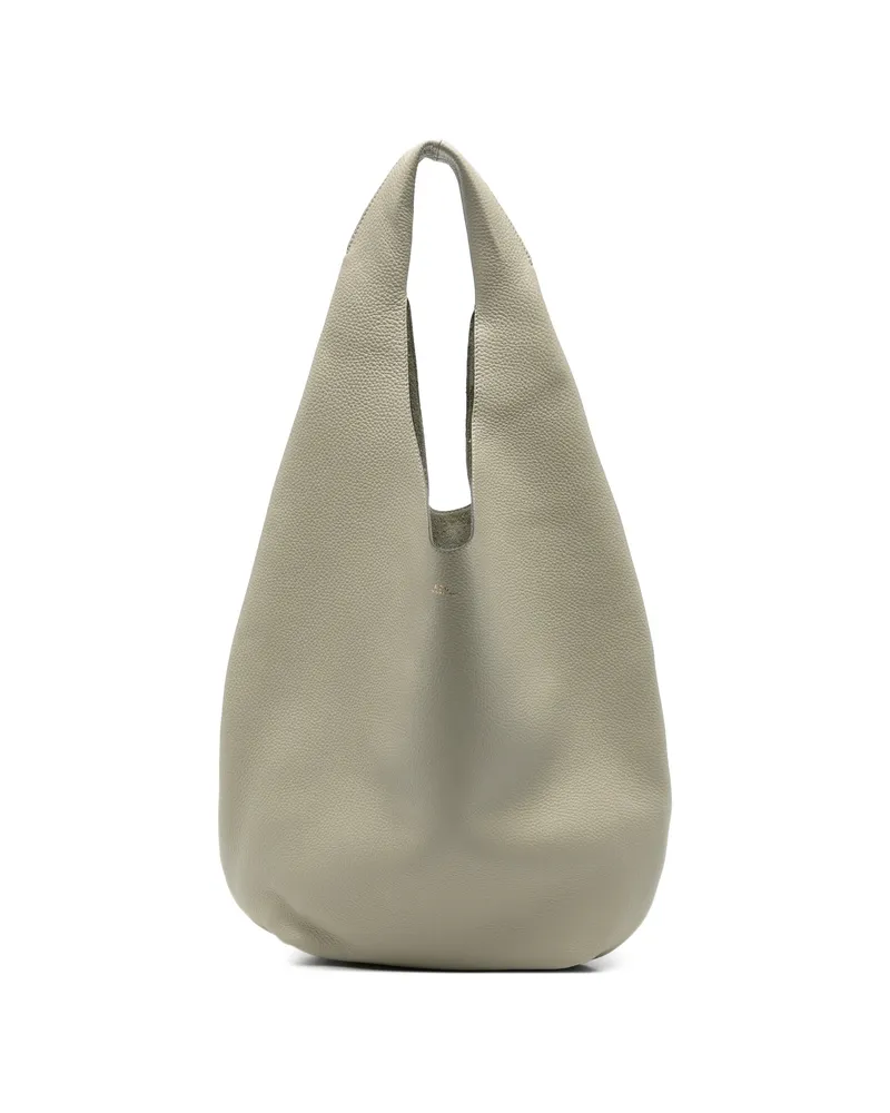 A.P.C. A. p.c. Virginie Pebbled-leather Shoulder Bag Green